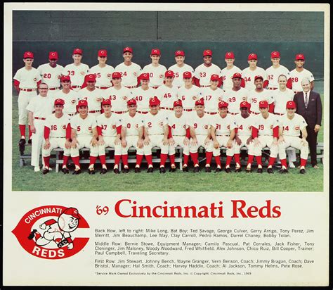 cincinnati reds roster 1969